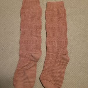 Women's Cozy Pink Knit Socks